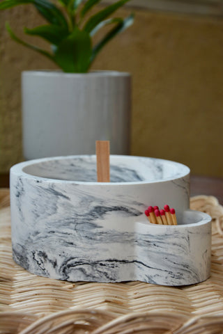 Pot décoration jesmonite