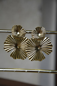 Boucles d'oreilles soleil d’or