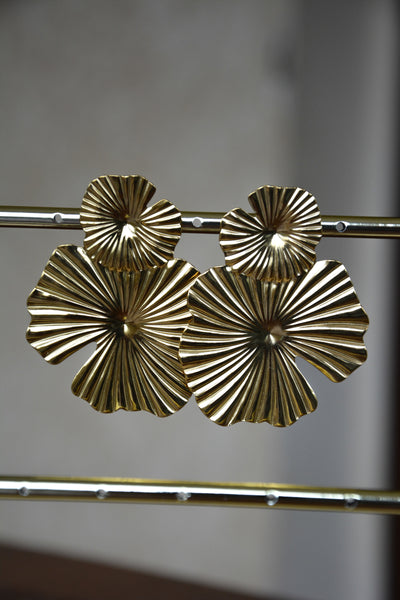 Boucles d'oreilles soleil d’or