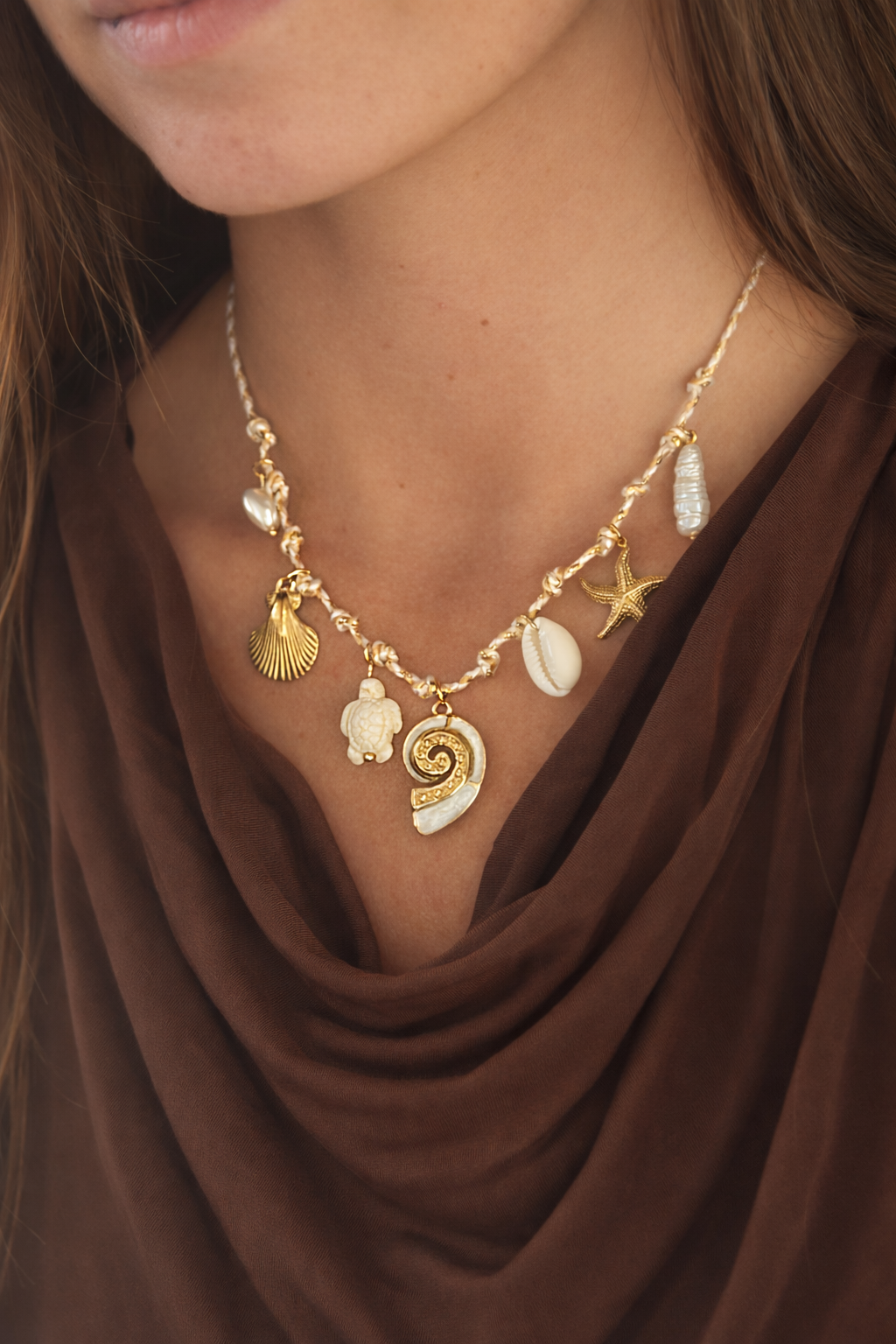 Collier lagune nacrée