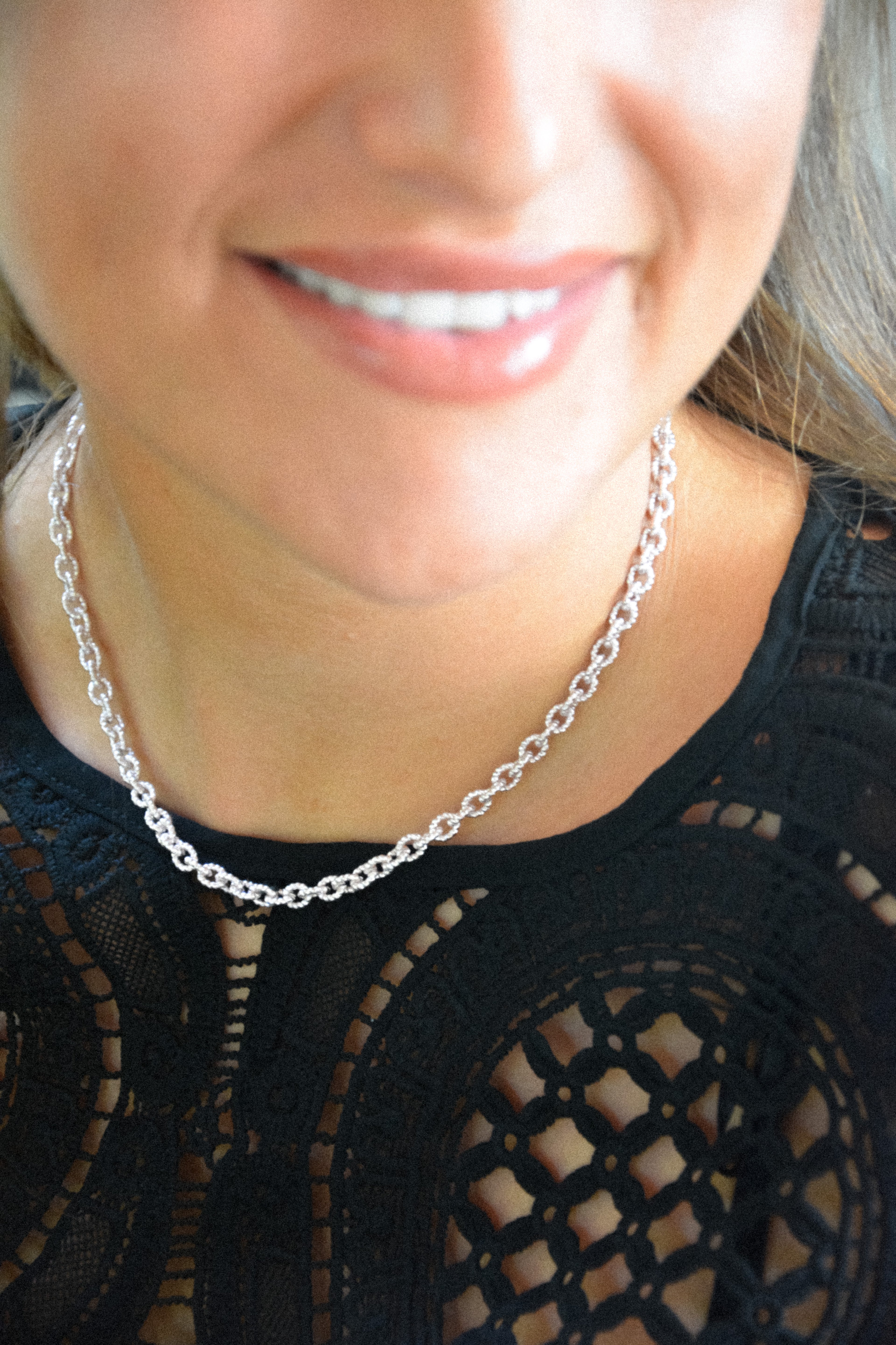 Collier maille d’argent