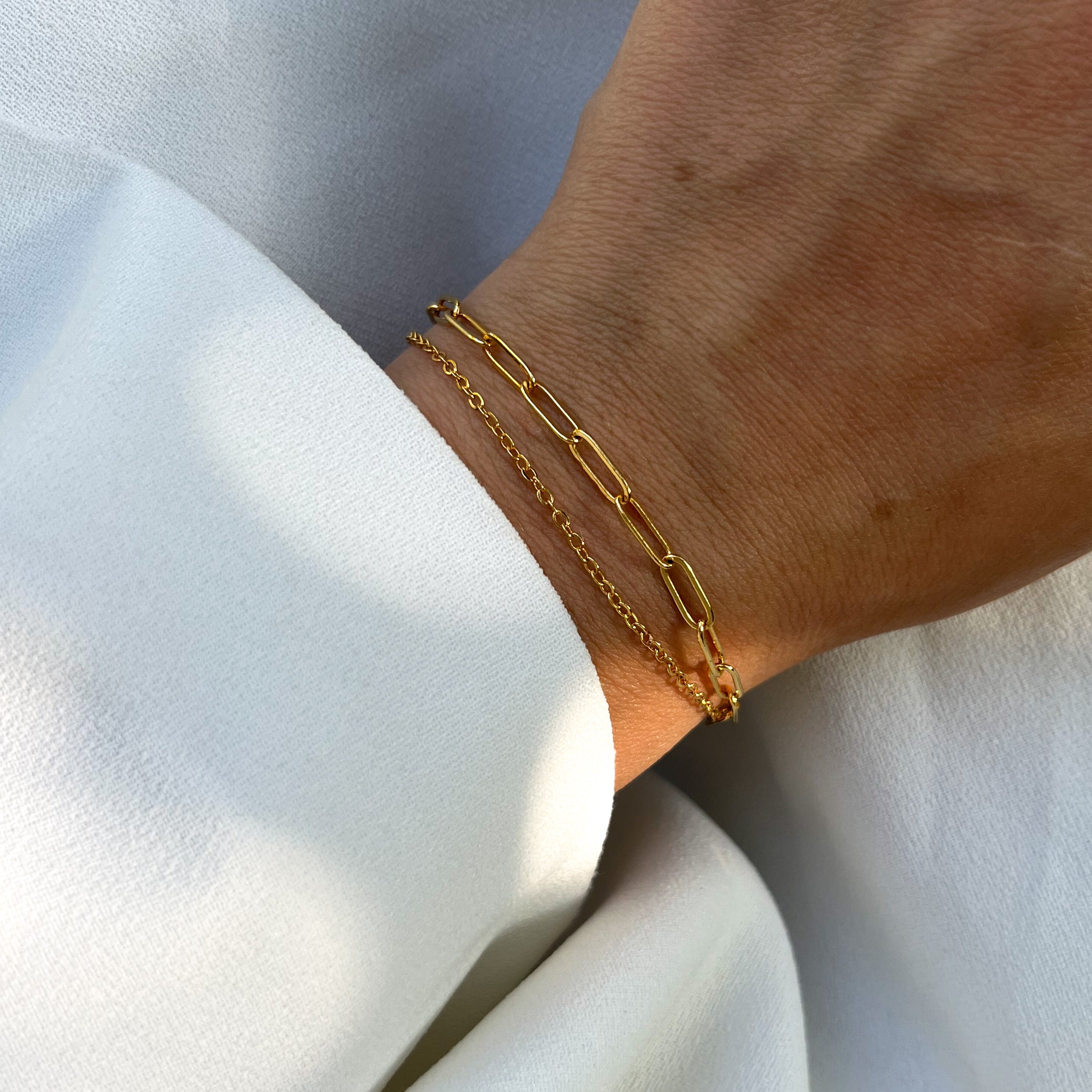 Bracelet double chaîne