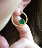 Boucles d’oreilles Ylaria onyx
