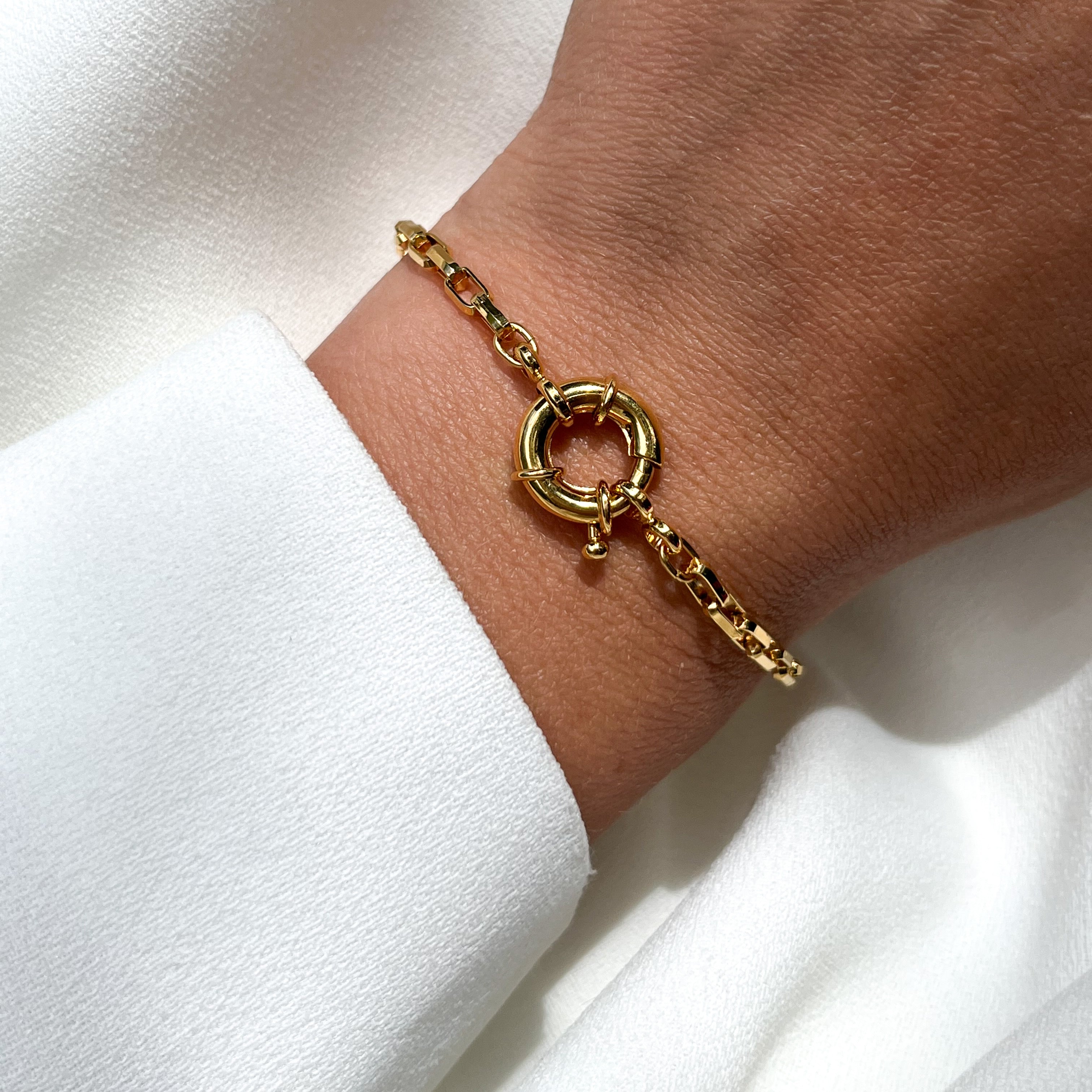 Bracelet bouée doré